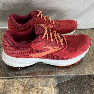 Brooks Launch 6 Womens Running Shoes Size US 11.5 Red Athletic Sneakers